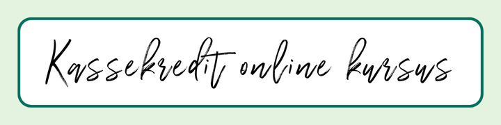 Kassekredit online kursus - Kend Dine Penge